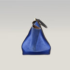 Celine Trapeze Leather Crossbody Bag in Blue and Taupe