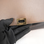 Celine Trapeze Leather Crossbody Bag in Blue and Taupe