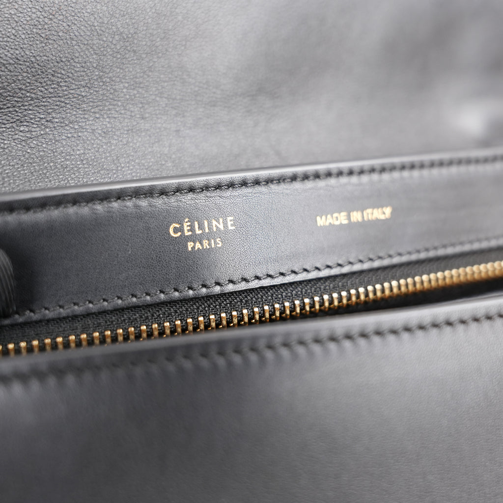 Celine Medium Trapeze Tri-Color Leather Top Handle & Shoulder Bag