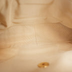 Chanel 19 Medium Flap Bag Beige in Pelle Matelassé con Catena Mista Oro e Argento