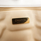 Chanel 19 Medium Flap Bag Beige in Pelle Matelassé con Catena Mista Oro e Argento