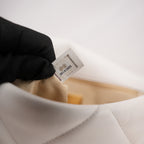 Chanel 19 Medium Flap Bag Beige in Pelle Matelassé con Catena Mista Oro e Argento