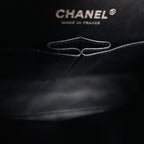 Chanel Classic Flap Medium Airline Limited Edition Nera in Raso Stampato 2016/17
