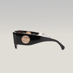 Chanel Oversized Square Sunglasses Black Acetate