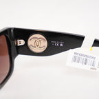 Chanel Oversized Square Sunglasses Black Acetate