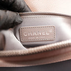Chanel Grand Shopping Tote GST Media in Pelle Caviar Rosa Chiaro con Hardware Argentato – 2017