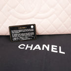 Chanel Grand Shopping Tote GST Media in Pelle Caviar Rosa Chiaro con Hardware Argentato – 2017