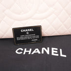 Chanel Grand Shopping Tote GST Media in Pelle Caviar Rosa Chiaro con Hardware Argentato – 2017