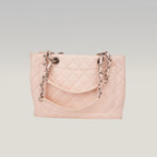 Chanel Grand Shopping Tote GST Media in Pelle Caviar Rosa Chiaro con Hardware Argentato – 2017