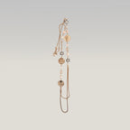 Chanel Collana Lunga Vintage del 2016 in Metallo Dorato con Perle, Medaglioni e Charm CC