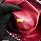 Chanel LAX Accordion Flap Viola in Pelle con Tracolla e Carta di Autenticità