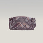Chanel LAX Accordion Flap Viola in Pelle con Tracolla e Carta di Autenticità