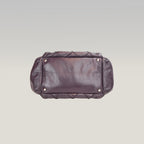 Chanel LAX Accordion Flap Viola in Pelle con Tracolla e Carta di Autenticità