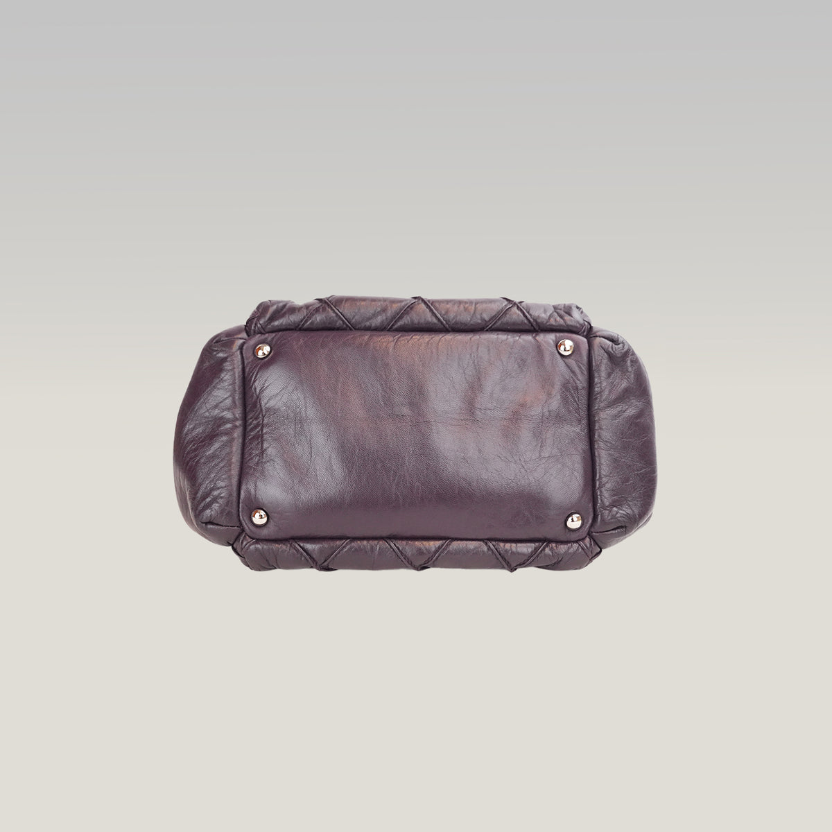 Chanel LAX Accordion Flap Viola in Pelle con Tracolla e Carta di Autenticità