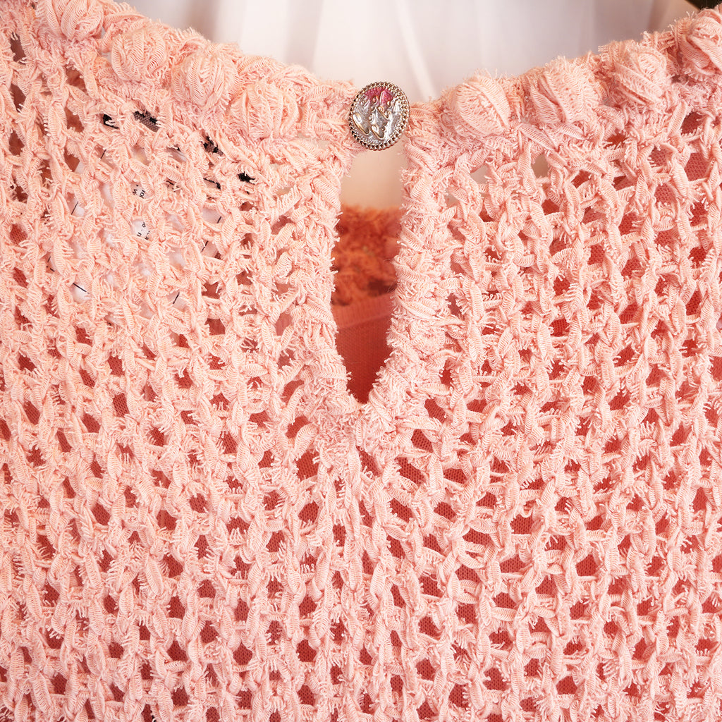 Chanel Open-Knit Pocket Dress