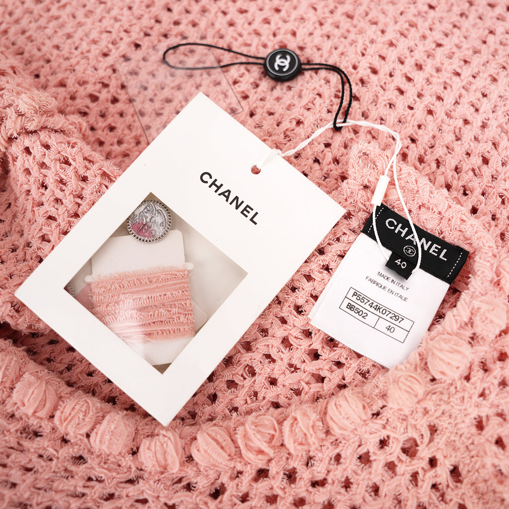 Chanel Open-Knit Pocket Dress