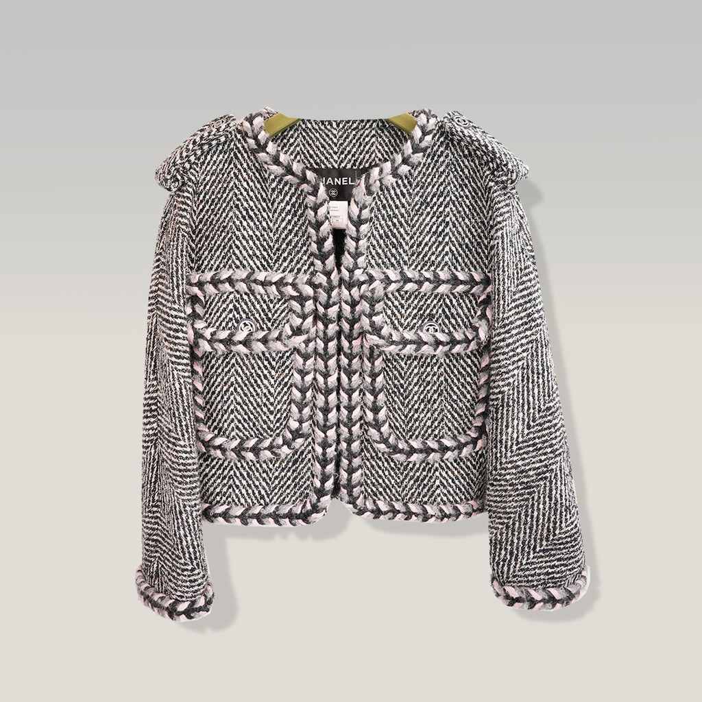 Chanel Lesage Braid Trim Tweed Jacket