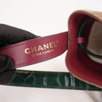 Chanel 26B CC Loop Small Bucket Bag in Suede Beige Scuro con Pelle Nera e Hardware Dorato