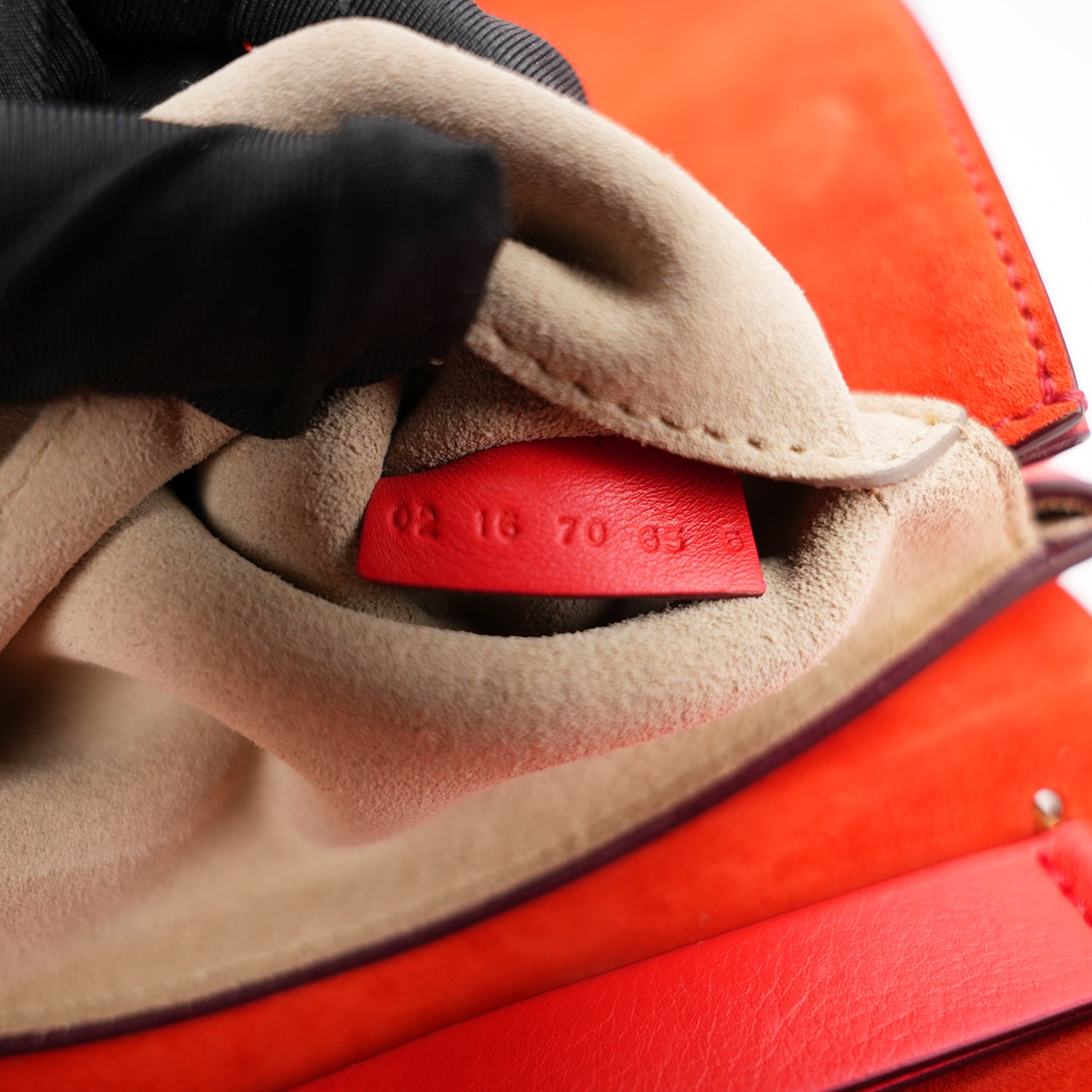 Chloé Drew Chain Small Red Leather Shoulder Bag con Hardware Oro