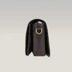 Dior Dio(r)evolution Borsa a Spalla Nera in Pelle Martellata con Logo Dorato