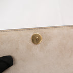 Dior J'Adior Croisière Wallet on Chain Borsa a Tracolla Media in Pelle Argentata con Logo J'ADIOR Dorato