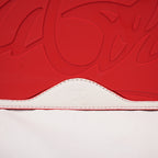 Christian Louboutin Cabata East West Denim Tote Bag Blue Denim Love Graphic Studded Tote