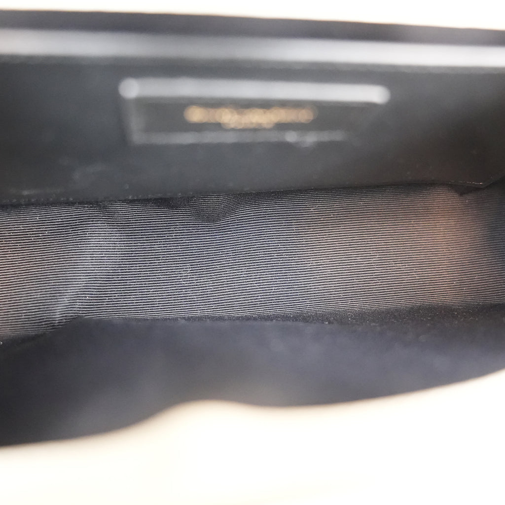 Saint Laurent Kate Monogram Chain Wallet White Grain de Poudre Leather with Cassandre Logo