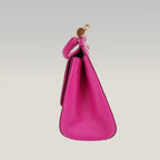 Dolce & Gabbana Miss Sicily 26 Medium in Pelle Fucsia con Tracolla e Dettagli Dorati