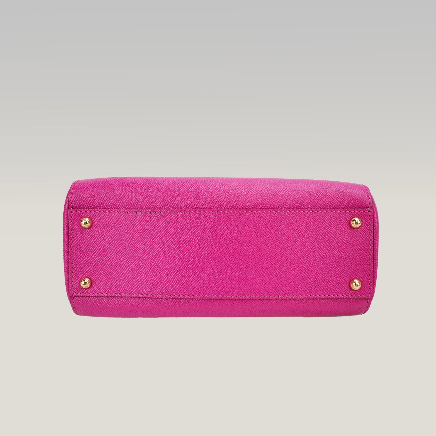 Dolce & Gabbana Miss Sicily 26 Medium in Pelle Fucsia con Tracolla e Dettagli Dorati