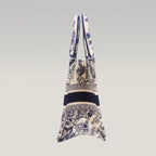 Dior Medium Book Tote Blue Toile de Jouy Zoo Embroidered Canvas Tote Bag