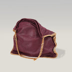 Stella McCartney Falabella Borsa Grande Bordeaux con Catena Dorata