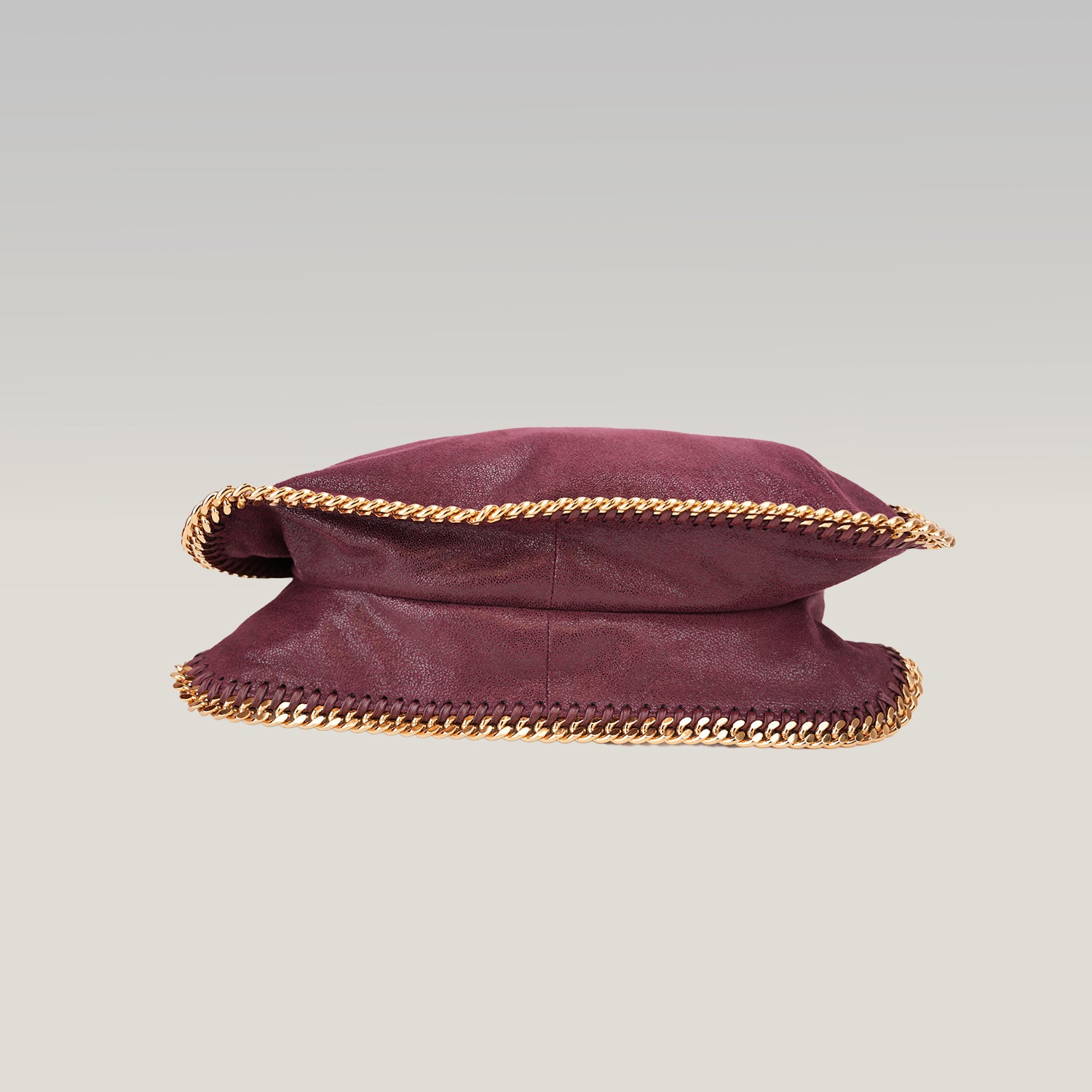 Stella McCartney Falabella Borsa Grande Bordeaux con Catena Dorata
