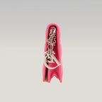 Dior Lady Dior Clutch con Catena in Pelle di Agnello Rosa Cannage