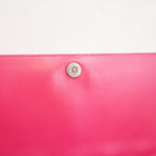 Dior Lady Dior Clutch con Catena in Pelle di Agnello Rosa Cannage