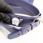 Dior Lady Dior Small Blu Navy in Pelle Cannage con Hardware Dorato e Tracolla