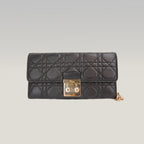 Dior Miss Dior Promenade WOC in Pelle di Agnello Nera Cannage con Catena Dorata