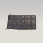 Dior Miss Dior Promenade WOC in Pelle di Agnello Nera Cannage con Catena Dorata