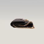 Dior Miss Dior Promenade WOC in Pelle di Agnello Nera Cannage con Catena Dorata