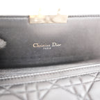 Dior Miss Dior Promenade WOC in Pelle di Agnello Nera Cannage con Catena Dorata