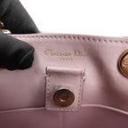 Christian Dior Mini Diorissimo Metallic Gold Grained Leather Tote Bag