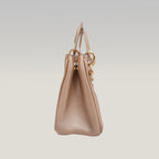 Christian Dior Mini Diorissimo Metallic Gold Grained Leather Tote Bag