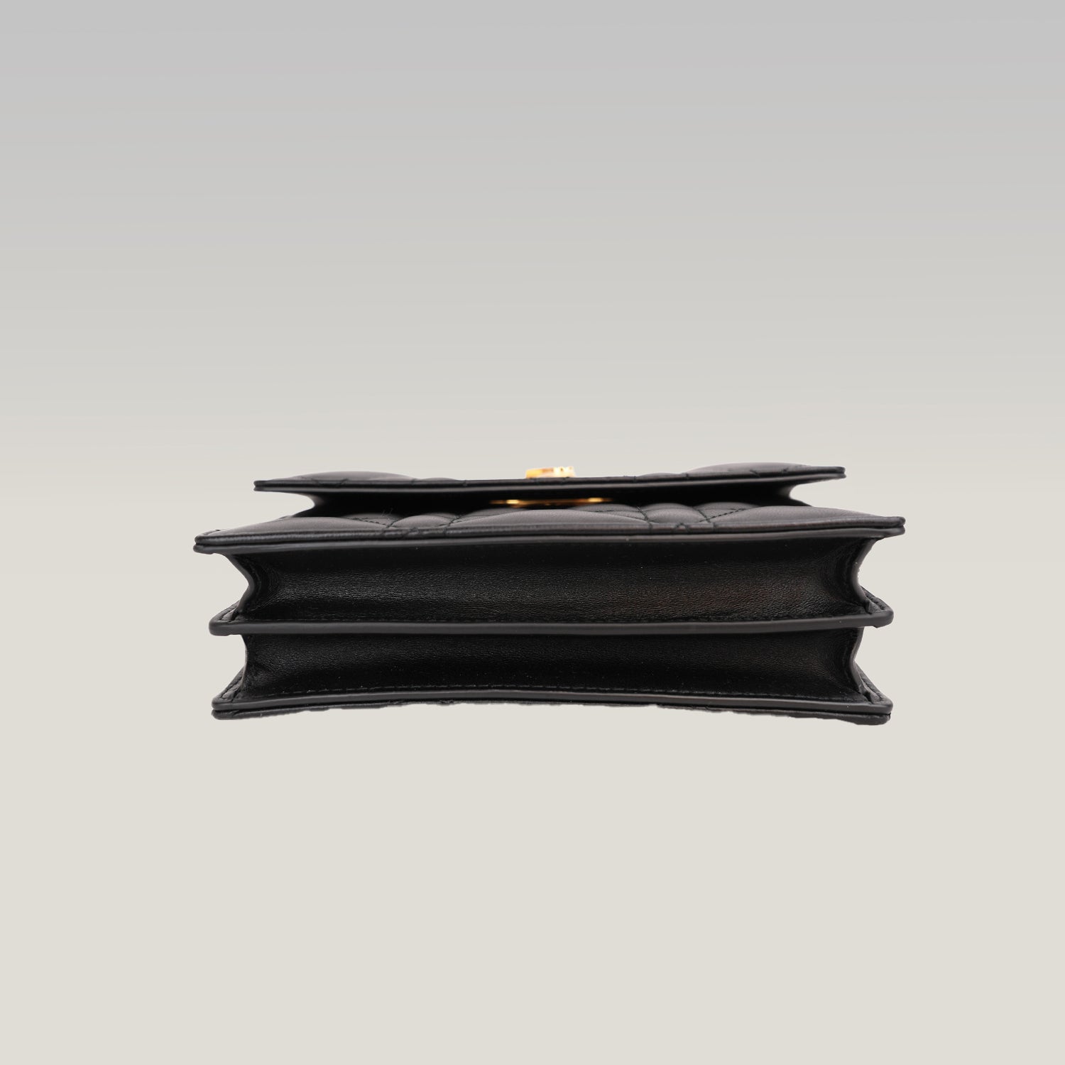 Dior Miss Caro Mini Dioramour Black Cannage Leather Bag con Cuore Rosso