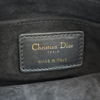 Dior Borsa a Spalla Nera Cannage in Pelle