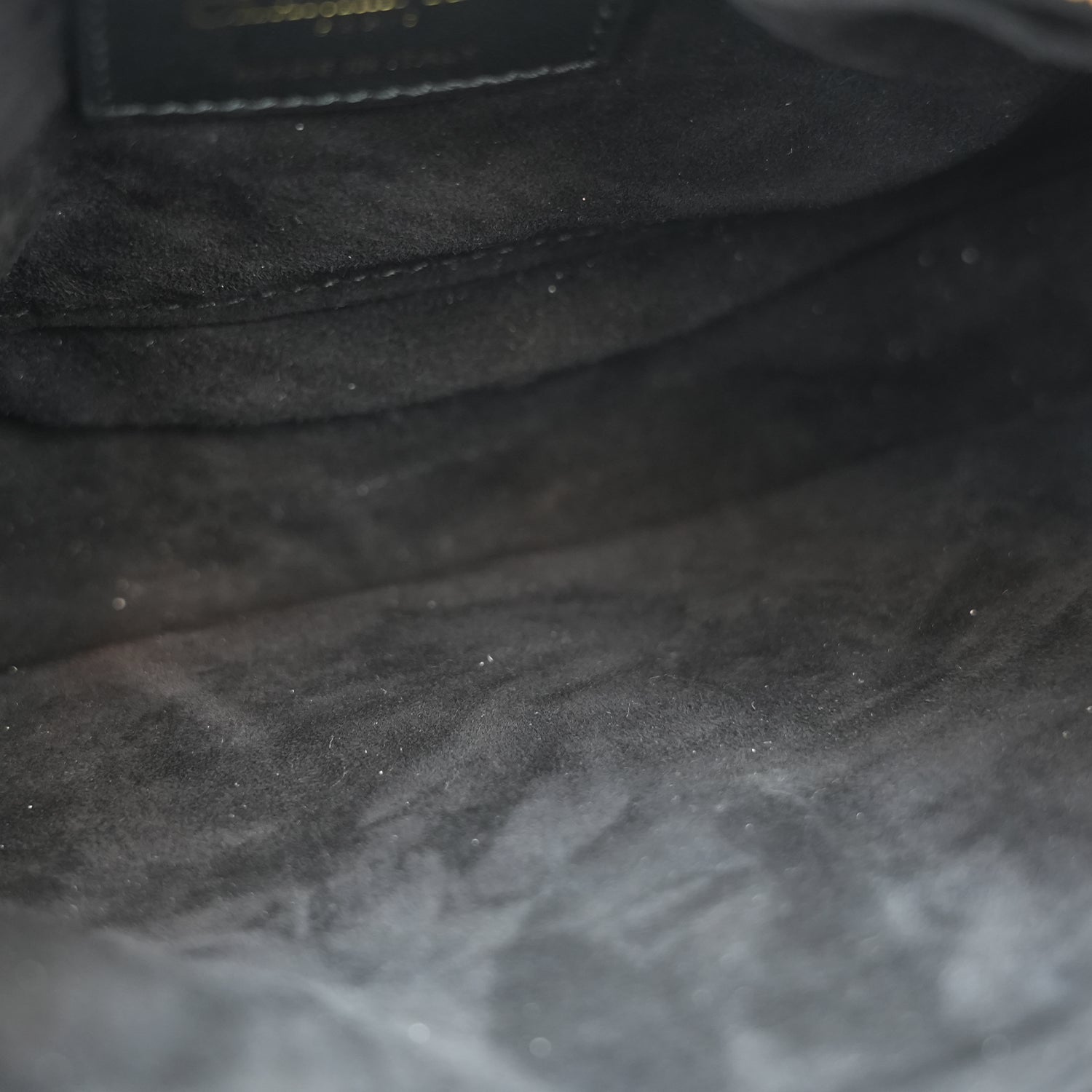 Dior Borsa a Spalla Nera Cannage in Pelle