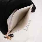 Portacarte Dior Lady Dior Rosa in Pelle Cannage con Charms D.I.O.R.
