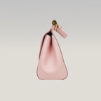 Dolce & Gabbana Sicily Medium Bag Rosa in Pelle Dauphine con Tracolla Regolabile