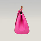 Dolce & Gabbana Sicily 26 Borsa Fucsia in Pelle con Dettagli Dorati