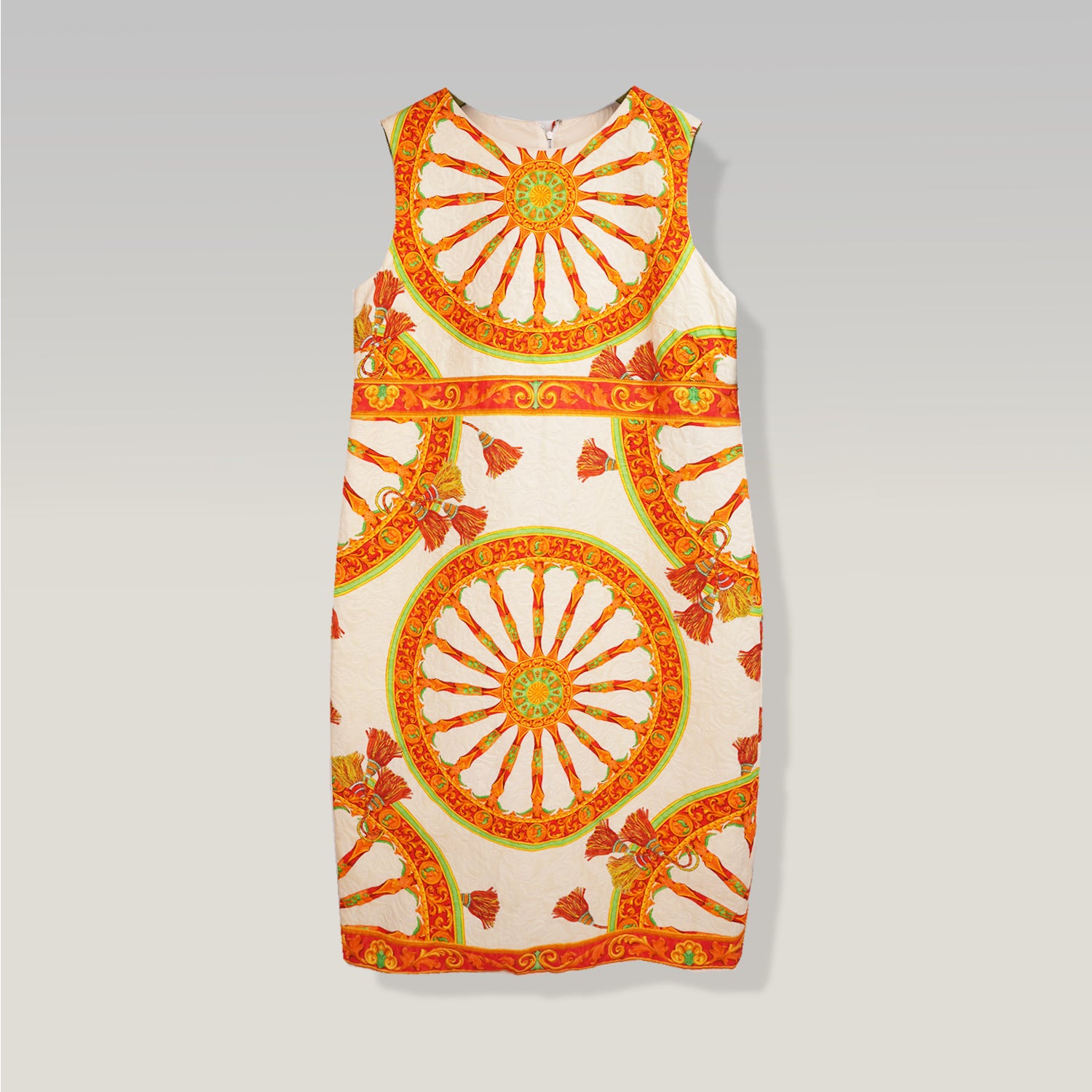 Dolce & Gabbana Maiolica Brocade Shift Mini Dress
