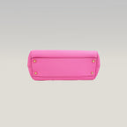 Dolce & Gabbana Sicily Small Borsa a Mano in Pelle Dauphine Rosa Fucsia con Logo e Dettagli Dorati