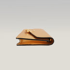Fendi Gold Leather Wallet on Chain Bag with Gold-Tone Logo Hardware